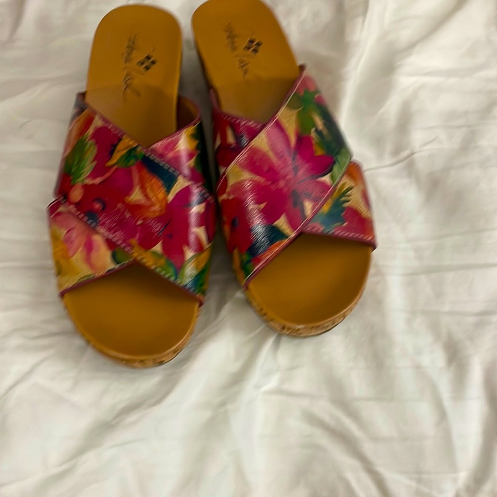 PatriciaNash cork and leather sandals
